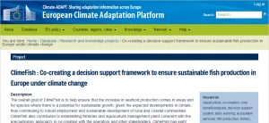 ClimeFish is added to the Climate-ADAPT database.