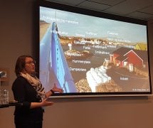 Solås på podiet under Forskningsrådets to-dagers havforskningskonferanse.