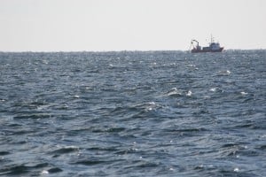 Photo of a fishingboat in Lofoten, Norway
